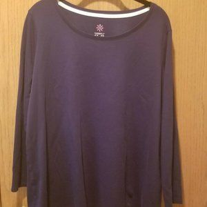 2x Isaac Mizrah Navy Long Sleeve